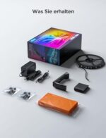 Govee RGBICW TV Hintergrundbeleuchtung 3 Lite – Fish-Eye Korrektur, Sync für 40-85 Zoll TVs, Wi-Fi LED Strip mit Kamera, Sprach- & App-Steuerung