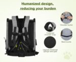 Pecute Haustier-Rucksack – Faltbar, Erweiterbar, Transparentes Netzfenster