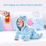 Baby Rasseln Set – 4-teiliges Plüsch-Spielzeug für Füsse und Handgelenke, ideal für Neugeborene