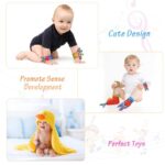 Baby Rasseln Set – 4-teiliges Plüsch-Spielzeug für Füsse und Handgelenke, ideal für Neugeborene