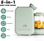 5-in-1-Babynahrungsprozessor, Babynahrungszubereiter, Baby-Food-Maker, Babybrei Zubereiter,Baby Nahrungszubereitung, Flaschenwärmer - BabyDampfgaren, Mixen, Aufwärmen