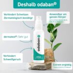 ODABAN Antitranspirant Deo Spray gegen starkes Schwitzen