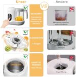 Bear Babynahrungszubereiter - Dampfgarer & Mixer mit Selbstreinigung