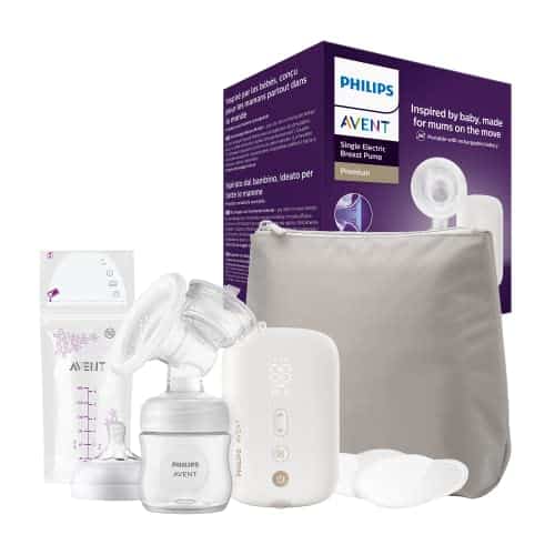 Philips Avent Elektrische Milchpumpe mit Milchbeuteln und Reisetasche