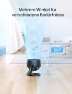 Dreo 28dB Leiser Tischventilator, 21M Windentfernung Ventilator mit Kühlung 3-Geschwindigstufe 120° verstellbar Neigungswinkel Turbo-Luftzirkulator, geeignet für Schlafzimmer Büro, Fox One