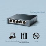 TP-Link 5-Port Gigabit Switch, Metallgehäuse, QoS, IGMP-Snooping, energieeffizient