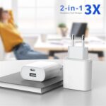 USB-C Ladegerät 20W, 2-Port Adapter für iPhone, iPad, Samsung, Schnellladegerät
