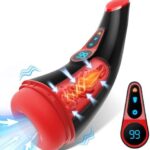 Elektrischer Masturbator für Männer: 9 Saug- & Vibrationsmodi, 3D Realistische Vagina, Heizung & LCD Display
