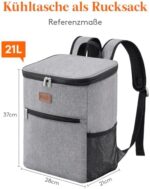 Lifewit 24L Kühlrucksack - Isolierte Tasche für Strand, Picknick, Camping, BBQ, Wandern
