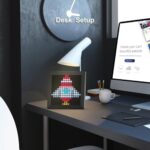 Divoom Pixoo Digitaler Rahmen - 16x16 RGB LED, Smart Clock, Social Media Benachrichtigungen, 7.18" Uhr