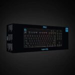 Logitech G PRO TKL Gaming-Tastatur, GX Blue Switches, LIGHTSYNC RGB, Abnehmbares Kabel, QWERTZ, Schwarz