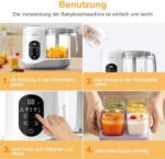 Bear Babynahrungszubereiter - Dampfgarer & Mixer mit Selbstreinigung