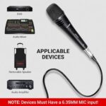 TONOR Dynamisches Mikrofon mit XLR-Kabel, 6,35mm Klinke - Ideal für Karaoke, DVD und KTV Audio