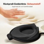INNELO Schlafmaske 2024 - Bequem, Atmungsaktiv, 3D, Lichtblockierend, mit Memory Foam und Nasenpads für Reisen