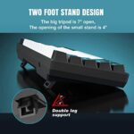 Snpurdiri 60% Mechanische Gaming-Tastatur – 61 Tasten, Anti-Ghosting, Blaue LED-Beleuchtung, Kompakt