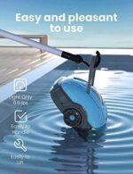 WYBOT Poolroboter, Poolsauger Akku mit Dual-Motor, Selbstparken, Starke Saugkraft, Automatische Poolreiniger für Aufstell-/Einbauschwimmbecken bis 50m²