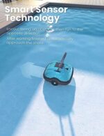 WYBOT Poolroboter, Poolsauger Akku mit Dual-Motor, Selbstparken, Starke Saugkraft, Automatische Poolreiniger für Aufstell-/Einbauschwimmbecken bis 50m²