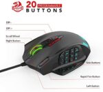 Redragon M908 Impact RGB LED MMO Maus mit Seitentasten