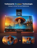 Govee RGBICW TV Hintergrundbeleuchtung 3 Lite – Fish-Eye Korrektur, Sync für 40-85 Zoll TVs, Wi-Fi LED Strip mit Kamera, Sprach- & App-Steuerung