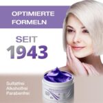 Vitamins Keratin Silber Haarmaske - Toner & Deep Conditioner für strahlendes blondes Haar