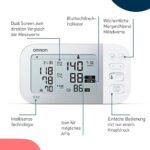 OMRON Smartes Oberarm-Blutdruckmessgerät mit AFib-Erkennung und Smartphone-App