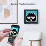 Divoom Pixoo Digitaler Rahmen - 16x16 RGB LED, Smart Clock, Social Media Benachrichtigungen, 7.18" Uhr