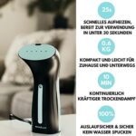WiredLux Reise-Dampfglätter - Kompakt, 25s Aufheizzeit, 100% auslaufsicher, inkl. Reisezubehör