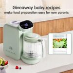 5-in-1-Babynahrungsprozessor, Babynahrungszubereiter, Baby-Food-Maker, Babybrei Zubereiter,Baby Nahrungszubereitung, Flaschenwärmer - BabyDampfgaren, Mixen, Aufwärmen