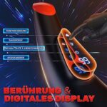 Elektrischer Masturbator für Männer: 9 Saug- & Vibrationsmodi, 3D Realistische Vagina, Heizung & LCD Display