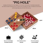 LOGOPLAY Pig Hole - Lustiges Würfelspiel mit Keramik-Schweinchen