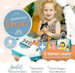 zoula kidz® Busy Board deutsch – Montessori Spielzeug & Reise-Activity ab 3 Jahren