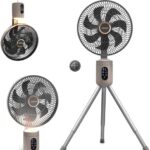 YOKEKON Leiser 3-in-1 Ventilator, Akku, Fernbedienung