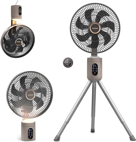 YOKEKON Leiser 3-in-1 Ventilator, Akku, Fernbedienung