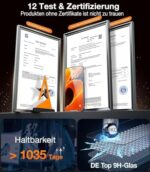 TORRAS Panzerglas für iPhone – 9H Bruchsicher, Auto-Installation, Anti-Fingerabdruck