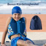 Limmys Premium Schwimmweste für Kinder – Moderne Schwimmhilfe mit Kordelzug-Tasche