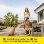 Kärcher K Mini Hochdruckreiniger – Kompakt, 110 bar, 360 l/h, 3,93 kg, inkl. Pistole & Dreckfräser