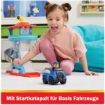 PAW Patrol, Lookout Tower, Hauptquartier Spielset mit 1 Chase Basis Fahrzeug, 2 Chase Figuren und Zubehör