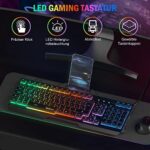 TedGem Gaming-Tastatur – USB, 19-Tasten Anti-Ghosting,