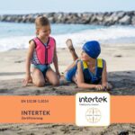 Limmys Premium Schwimmweste für Kinder – Moderne Schwimmhilfe mit Kordelzug-Tasche