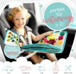 zoula kidz® Busy Board deutsch – Montessori Spielzeug & Reise-Activity ab 3 Jahren