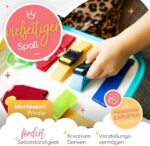 zoula kidz® Busy Board deutsch – Montessori Spielzeug & Reise-Activity ab 3 Jahren