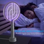 PALONE Elektrische Fliegenklatsche 2024, 3000V Elektro-Mückenklatsche & UV-Mückenlampe, 2-in-1 USB Insektenvernichter