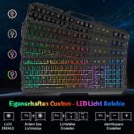 TedGem Gaming-Tastatur – USB, 19-Tasten Anti-Ghosting,