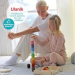 Ulanik Montessori Holzkugeln - Spielzeug für Kleinkinder ab 1 Jahr, 12 Holzkugeln Bunt