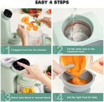 5-in-1-Babynahrungsprozessor, Babynahrungszubereiter, Baby-Food-Maker, Babybrei Zubereiter,Baby Nahrungszubereitung, Flaschenwärmer - BabyDampfgaren, Mixen, Aufwärmen