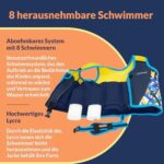 Limmys Premium Schwimmweste für Kinder – Moderne Schwimmhilfe mit Kordelzug-Tasche