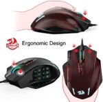 Redragon M908 Impact RGB LED MMO Maus mit Seitentasten