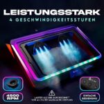 KLIM Mistral Laptop Kühler – Turbo-Ventilator (4500 U/min) für 15-17 Zoll