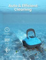 WYBOT Poolroboter, Poolsauger Akku mit Dual-Motor, Selbstparken, Starke Saugkraft, Automatische Poolreiniger für Aufstell-/Einbauschwimmbecken bis 50m²