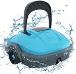 WYBOT Poolroboter, Poolsauger Akku mit Dual-Motor, Selbstparken, Starke Saugkraft, Automatische Poolreiniger für Aufstell-/Einbauschwimmbecken bis 50m²